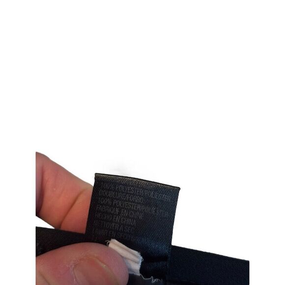 Black Pleated A-Line Skirt Womens Size 4P 100% Polyester Made In China - Picture 2 of 9